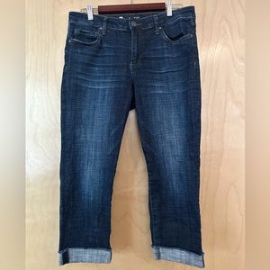 EUC KUT Amy Crop Straight Leg Denim Jean Womens Size 12